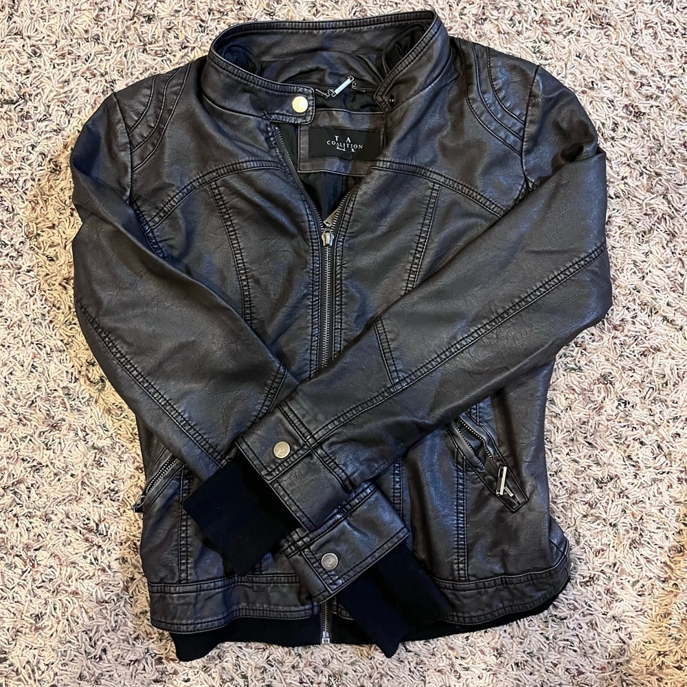 Faux Leather Jacket